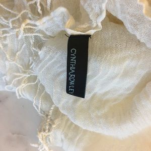 white spring Cynthia Rowley scarf